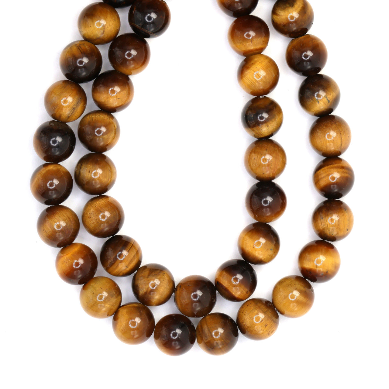 Brown Tiger's Eye 8mm Smooth Rounds Bead Strand