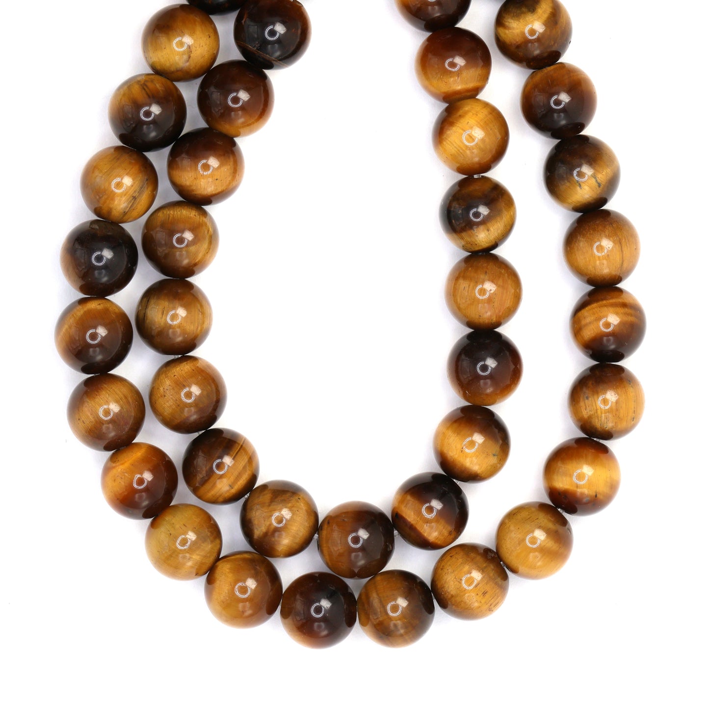 Brown Tiger's Eye 8mm Smooth Rounds Bead Strand
