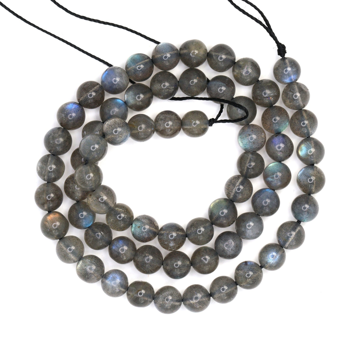 Blue Labradorite 6mm Smooth Rounds Bead Strand