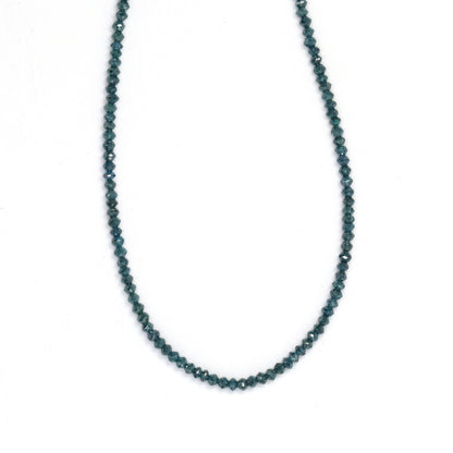 Blue Diamond 2mm Faceted Rondelles