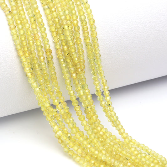 Yellow Sapphire 2mm Faceted Rondelles