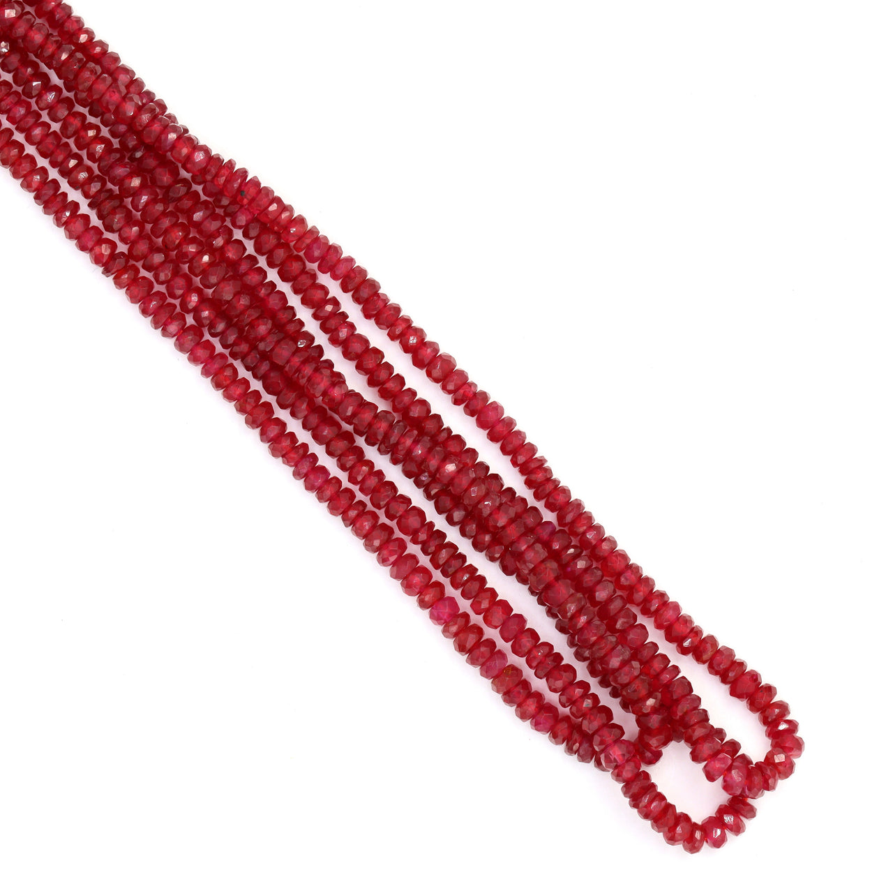 Red Ruby 2.5mm Faceted Rondelles