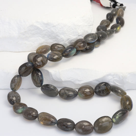 AAA Blue Labradorite 11x8mm - 16x10mm Smooth Nuggets Bead Strand