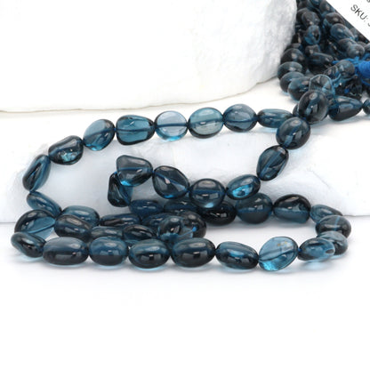 London Blue Topaz 9x6mm Smooth Nuggets