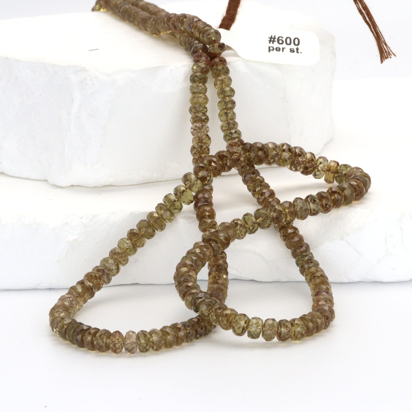 Color Change Garnet 4mm - 6mm Hand Faceted Rondelles Bead Strand