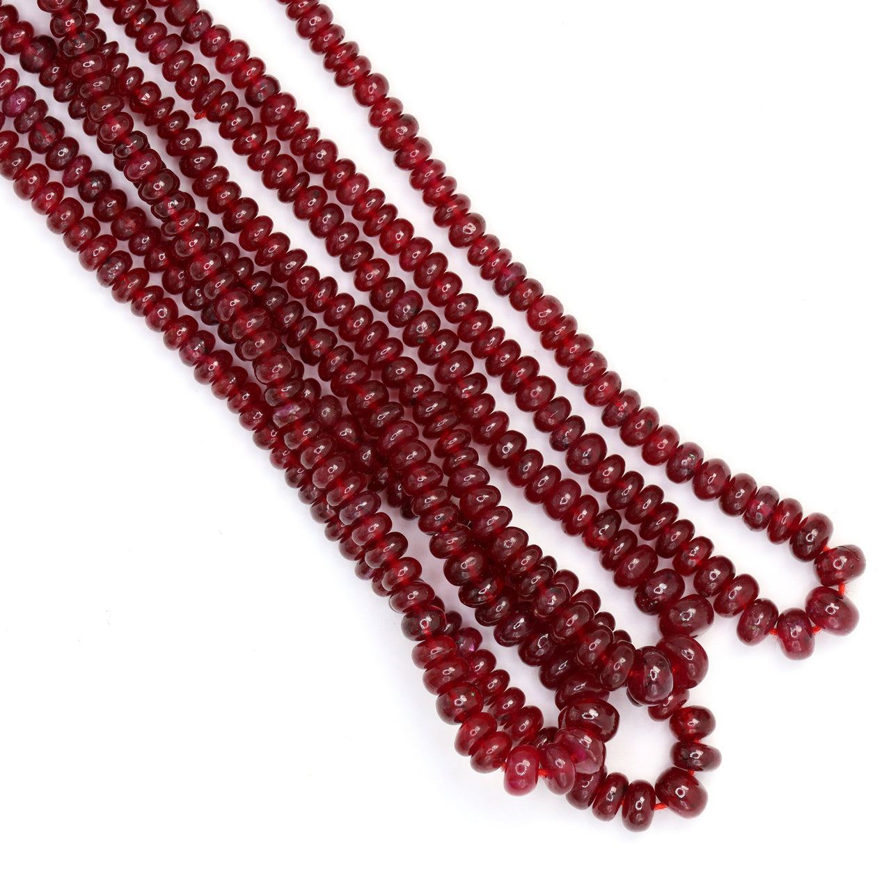 Red Ruby 3mm Smooth Rondelles