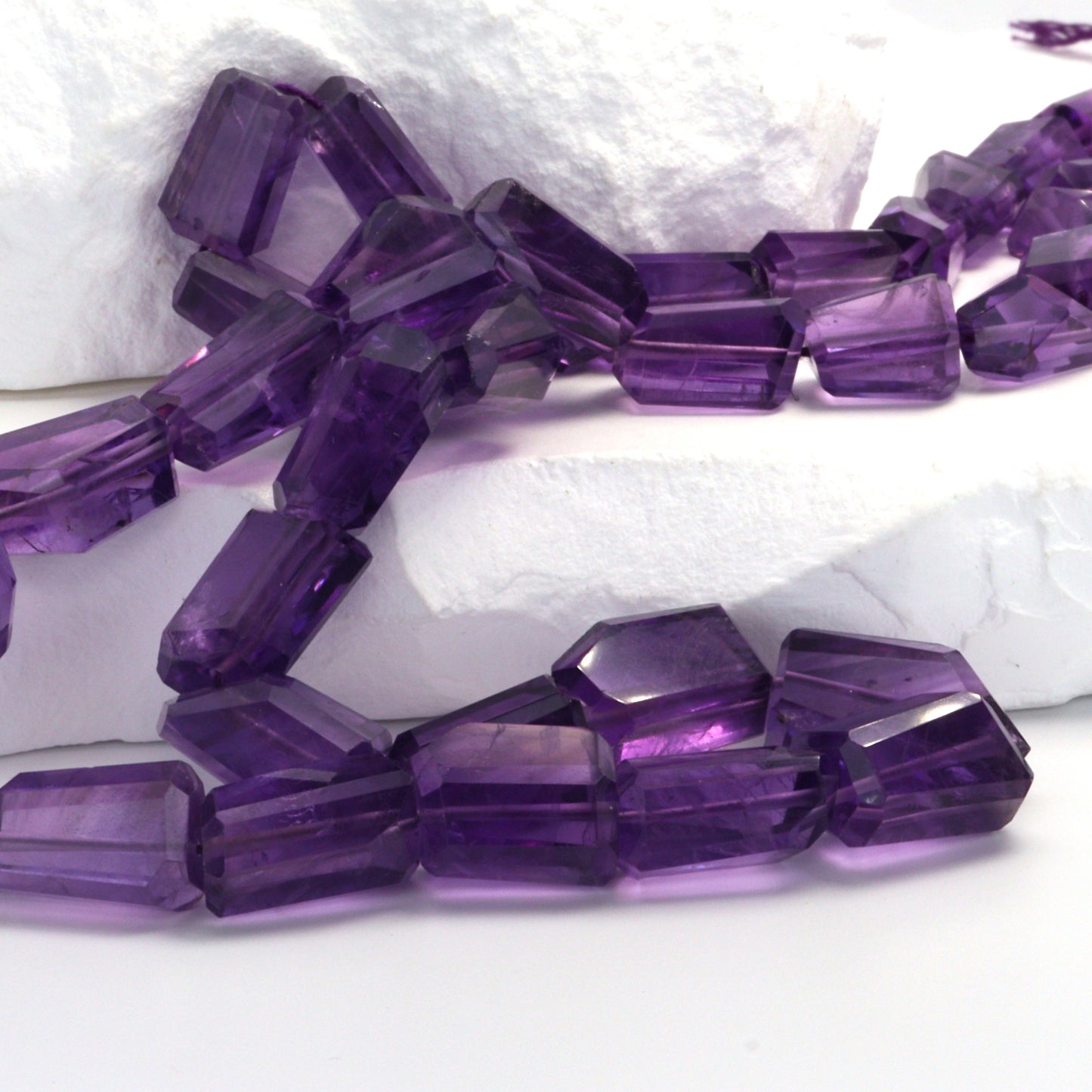 Purple Amethyst 10x8mm Faceted Nuggets