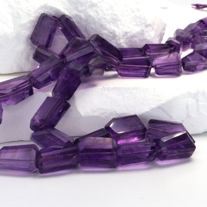 Purple Amethyst 10x8mm Faceted Nuggets