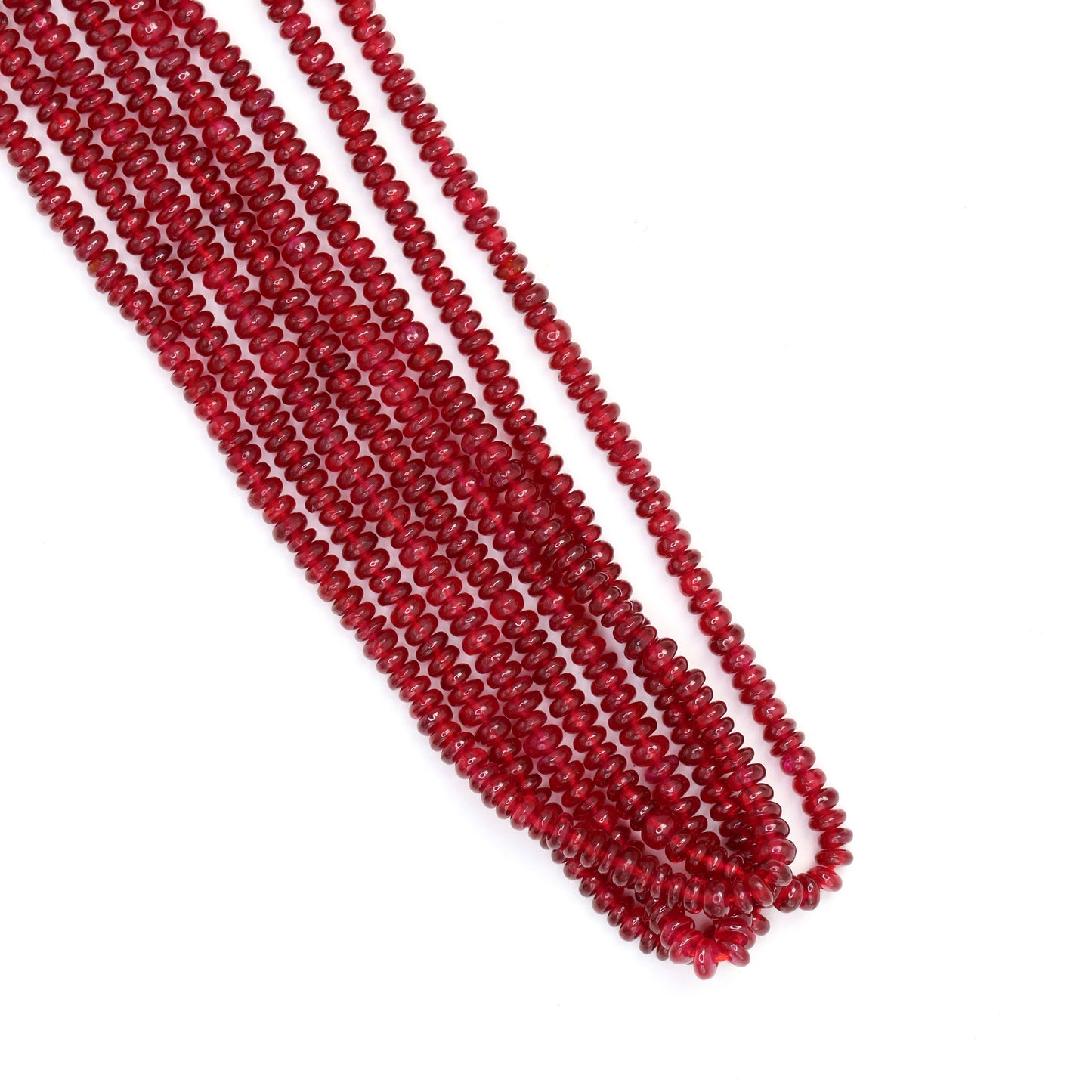 Red Ruby 2.5mm Smooth Rondelles