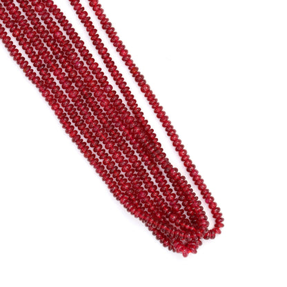 Red Ruby 2.5mm Smooth Rondelles