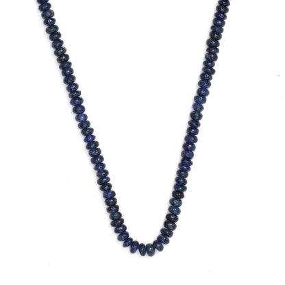 Navy Blue Sapphire 3.5mm Smooth Rondelles Bead Strand