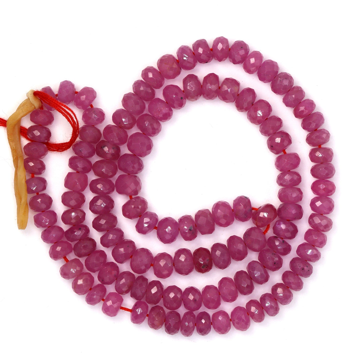 Pink Sapphire 5mm Faceted Rondelles