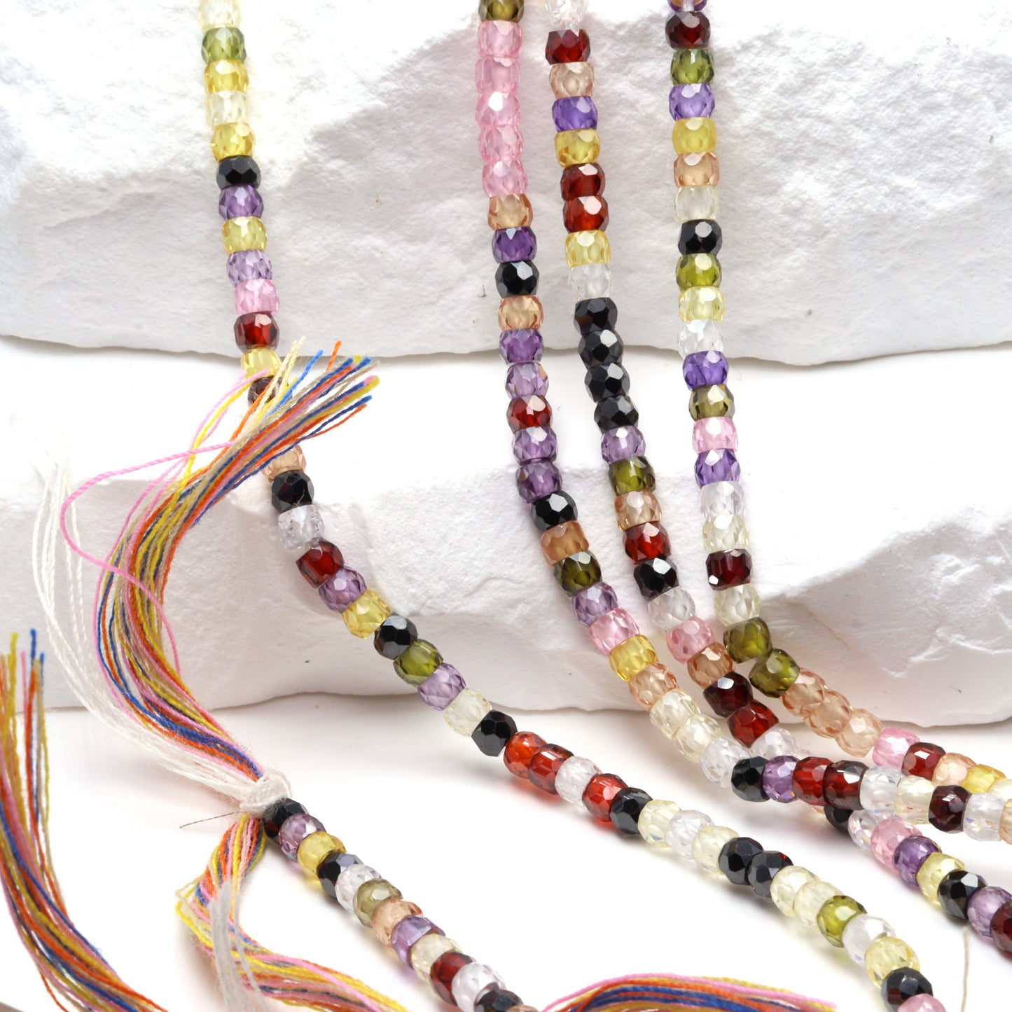 Cubic Zirconia 3mm Faceted Rondelles