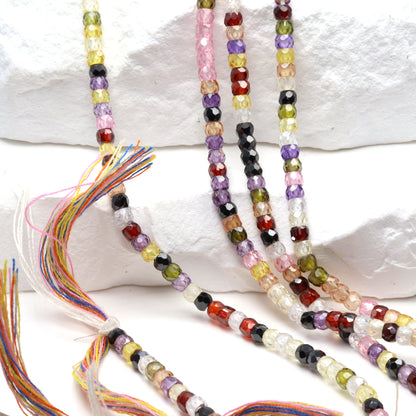 Cubic Zirconia 3mm Faceted Rondelles