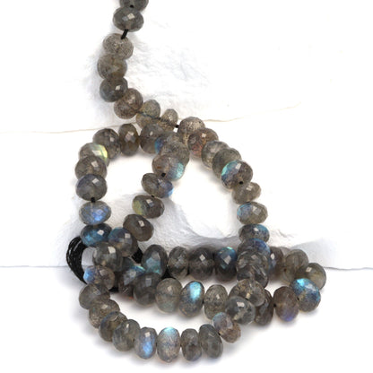 AAA Blue Labradorite 6mm Faceted Rondelles
