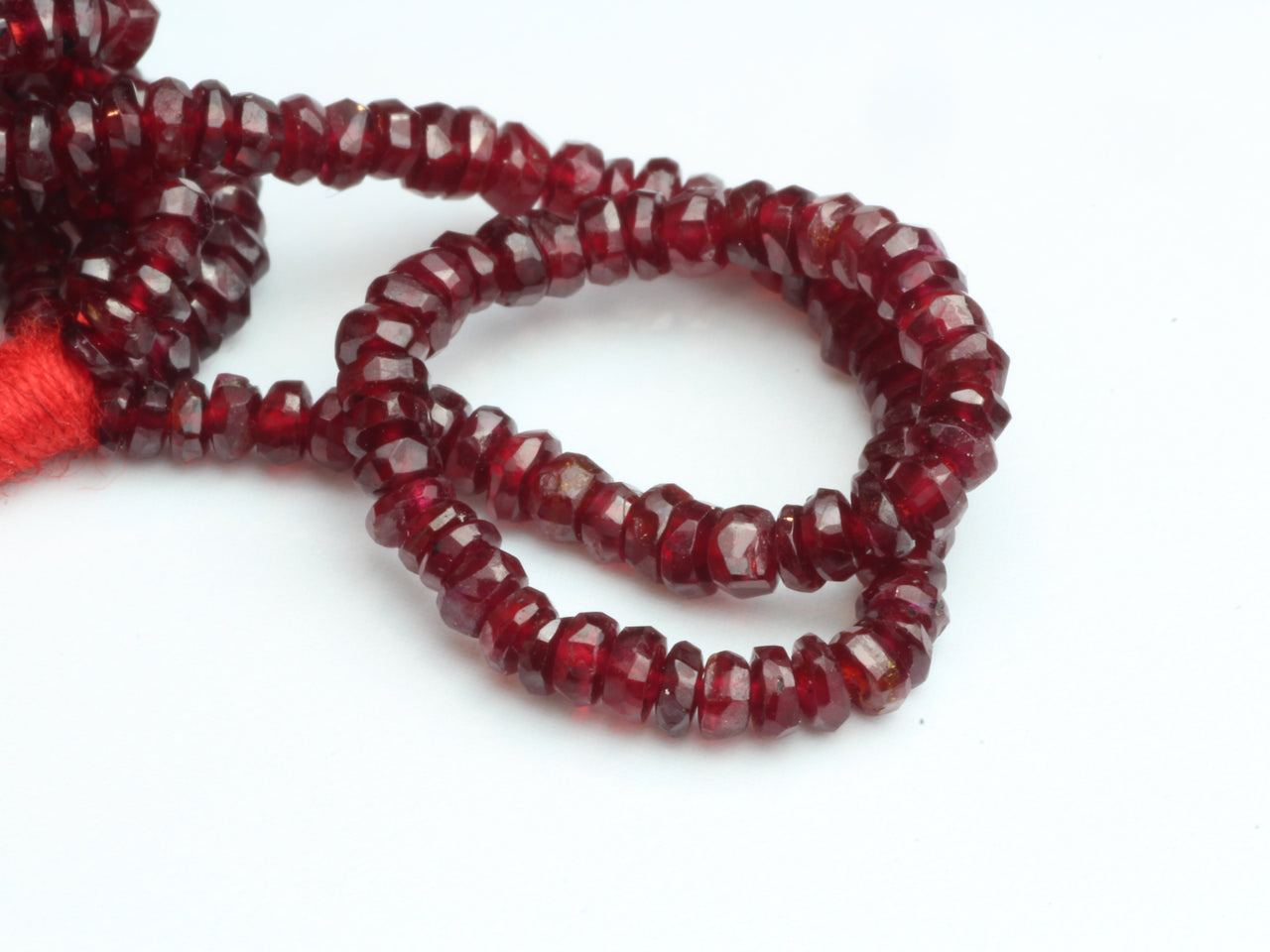 Red Ruby 2mm Faceted Rondelles