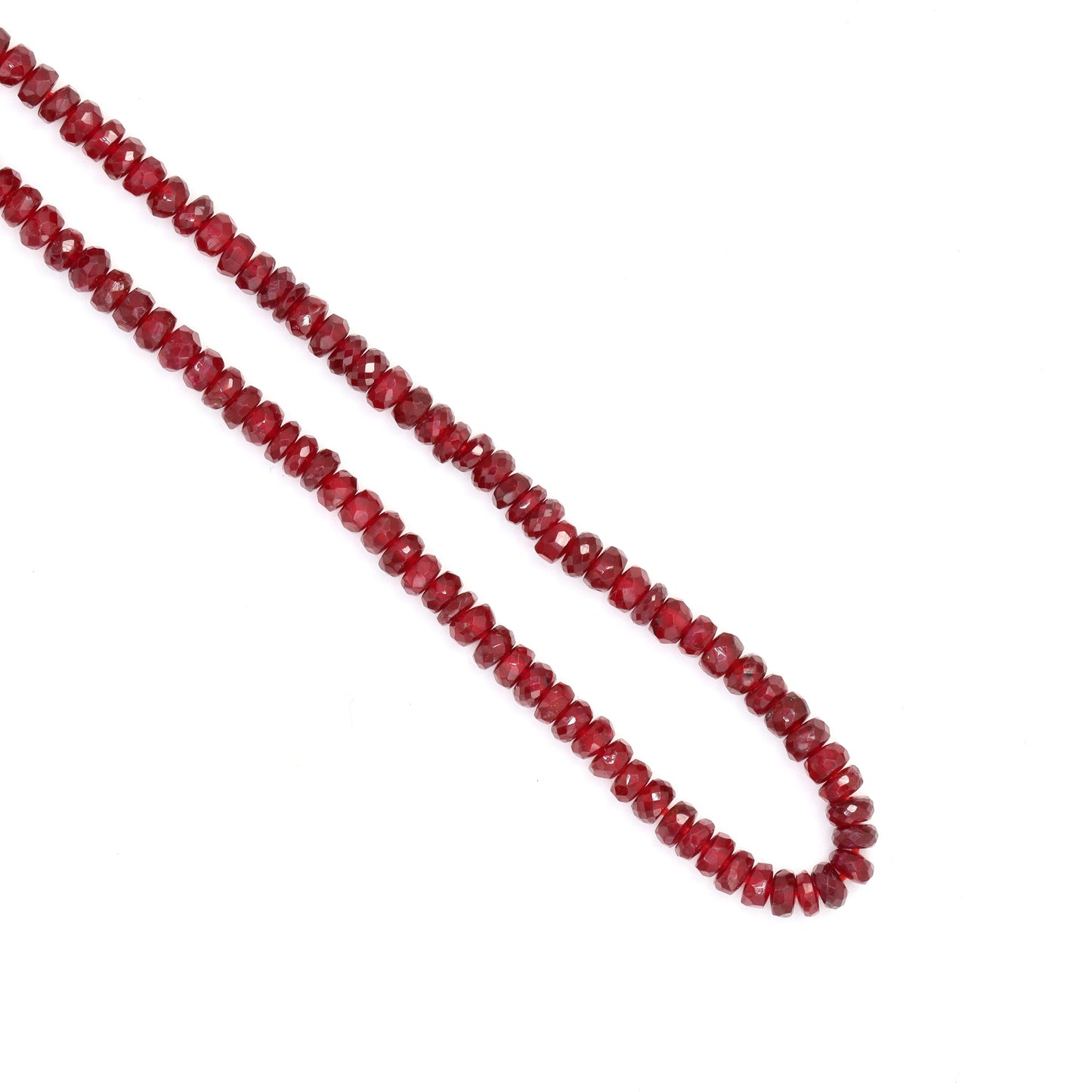 Red Ruby 3mm Faceted Rondelles