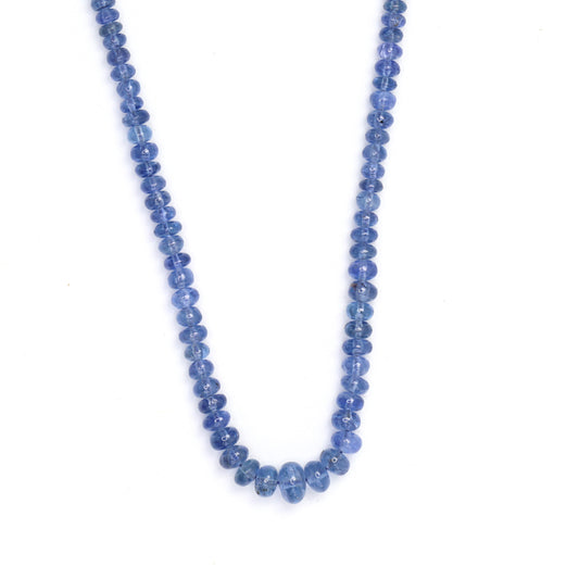 Cornflower Blue Sapphire 3.5mm - 5.5mm Smooth Rondelles Bead Strand