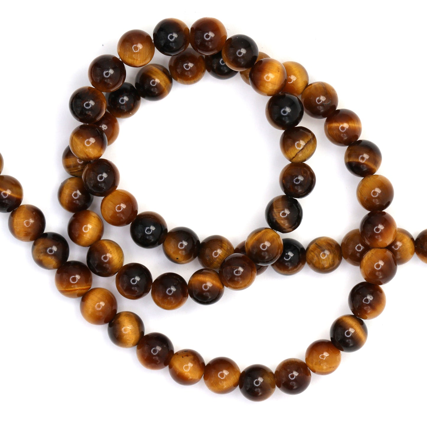 Brown Tiger's Eye 6mm Smooth Rounds