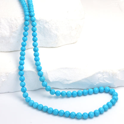 Sleeping Beauty Turquoise 4mm Smooth Rounds