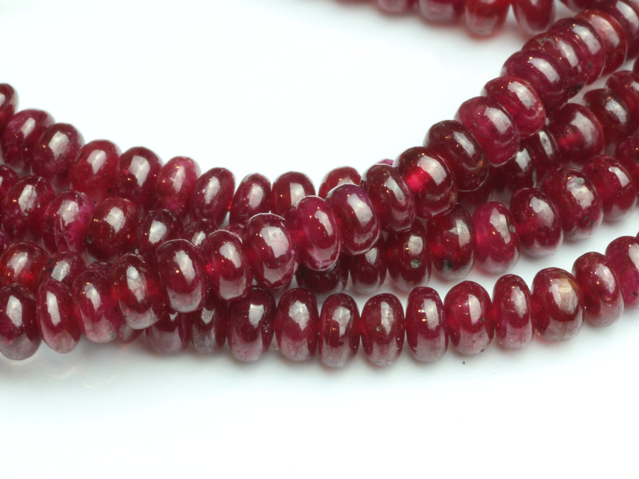 Red Ruby 3.5mm Smooth Rondelles