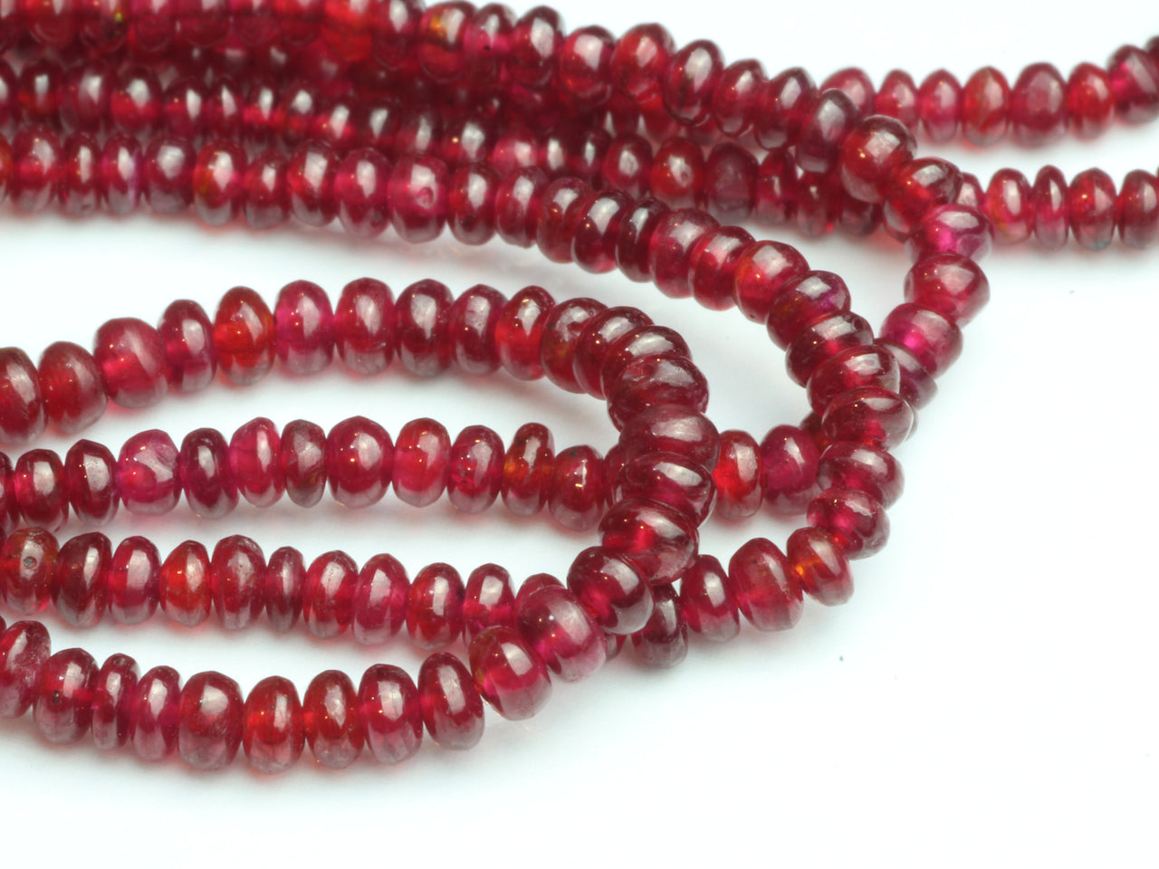 Red Ruby 2mm Smooth Rondelles