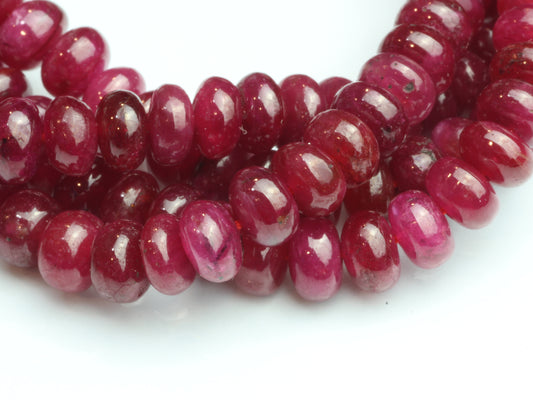 Red Ruby 5mm Smooth Rondelles