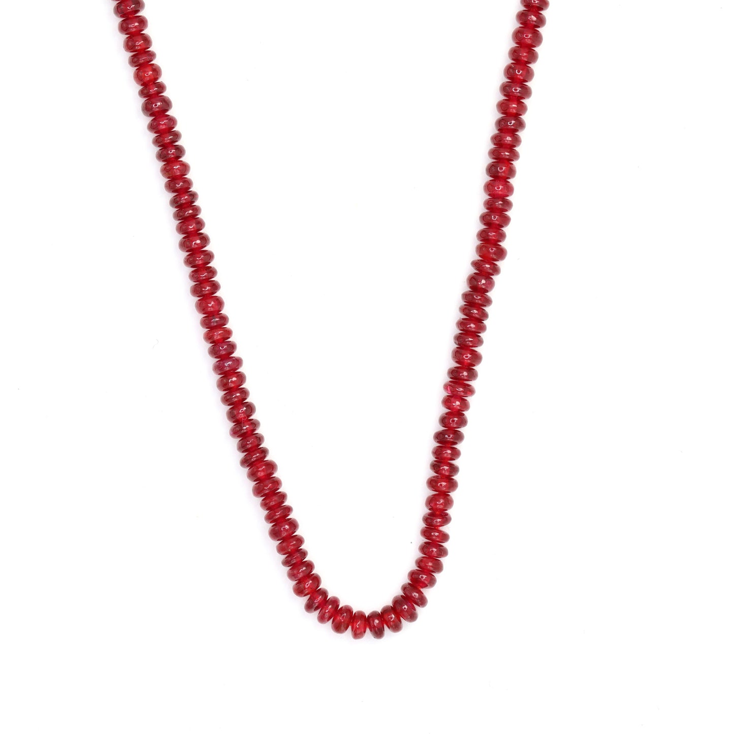 Red Ruby 3.25mm Smooth Rondelles