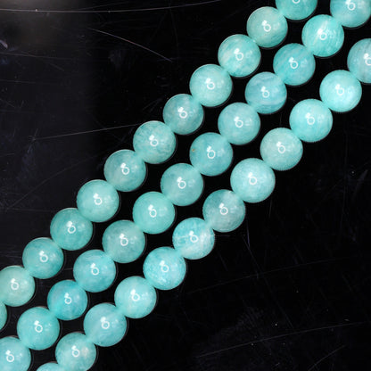 Blue Amazonite 6mm Smooth Rounds Bead Strand