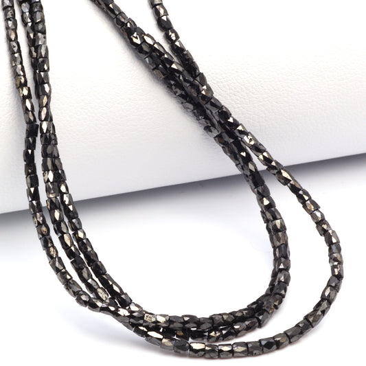 Black Diamond 2x1mm Faceted Tubes
