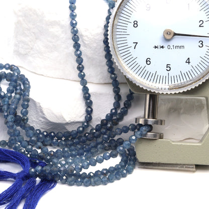 Cornflower Blue Sapphire 2.5mm Faceted Rounds