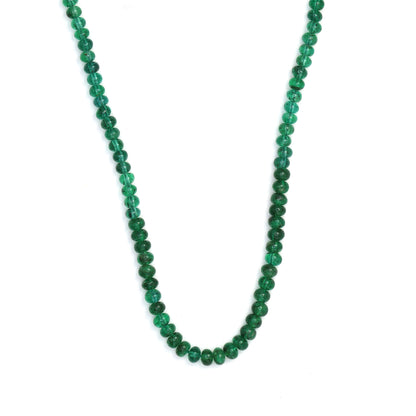 Green Emerald 2mm - 2.75mm Smooth Rondelles Bead Strand