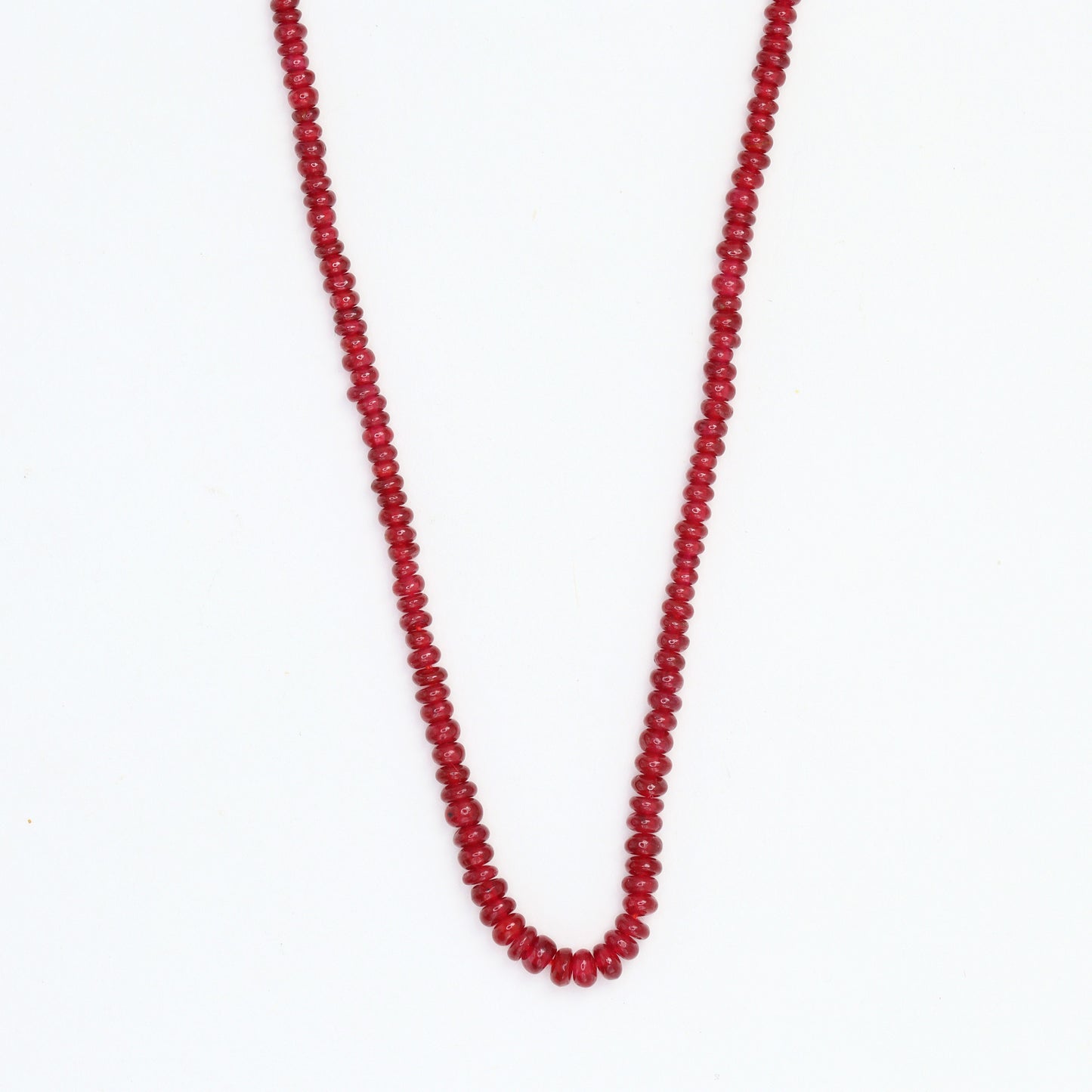 Ruby 2mm Smooth Rondelles Bead Strand