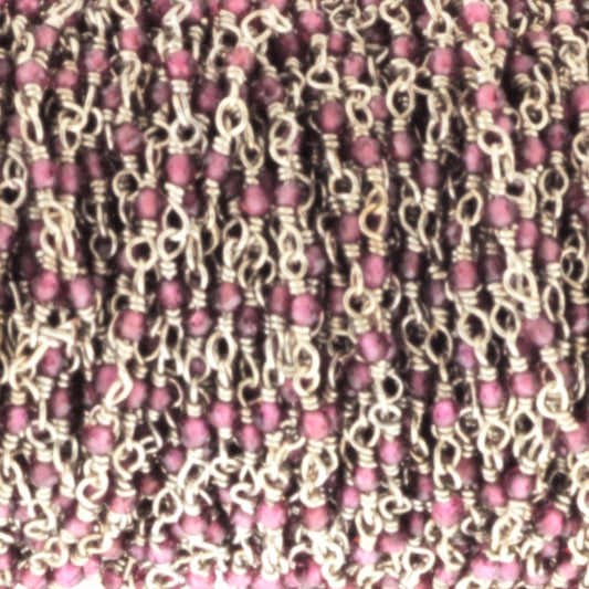 Rhodolite Garnet 2mm Faceted Rounds