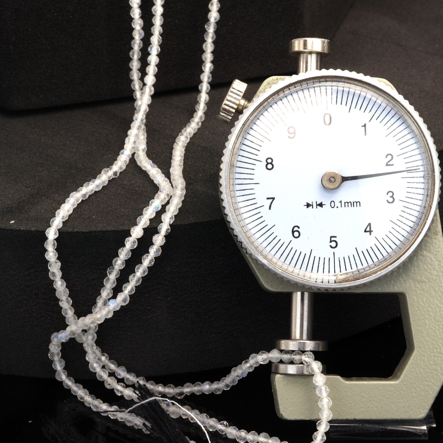 Rainbow Moonstone 2.5mm Faceted Rounds Bead Strand