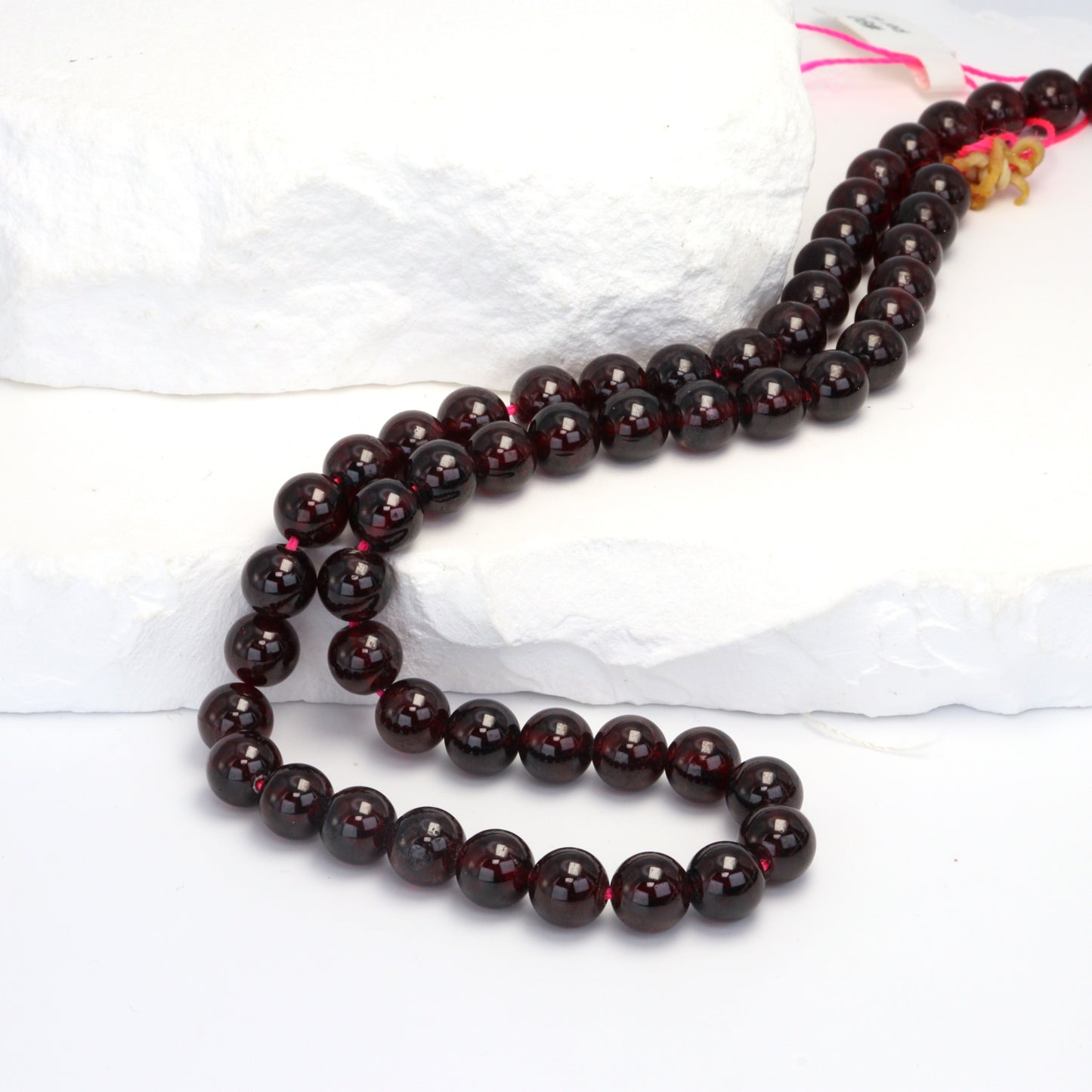 Red Garnet 7mm Smooth Rounds