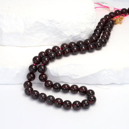 Red Garnet 7mm Smooth Rounds