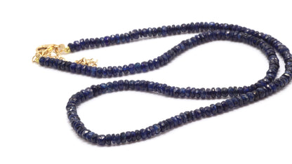 18k Blue Sapphire Necklace