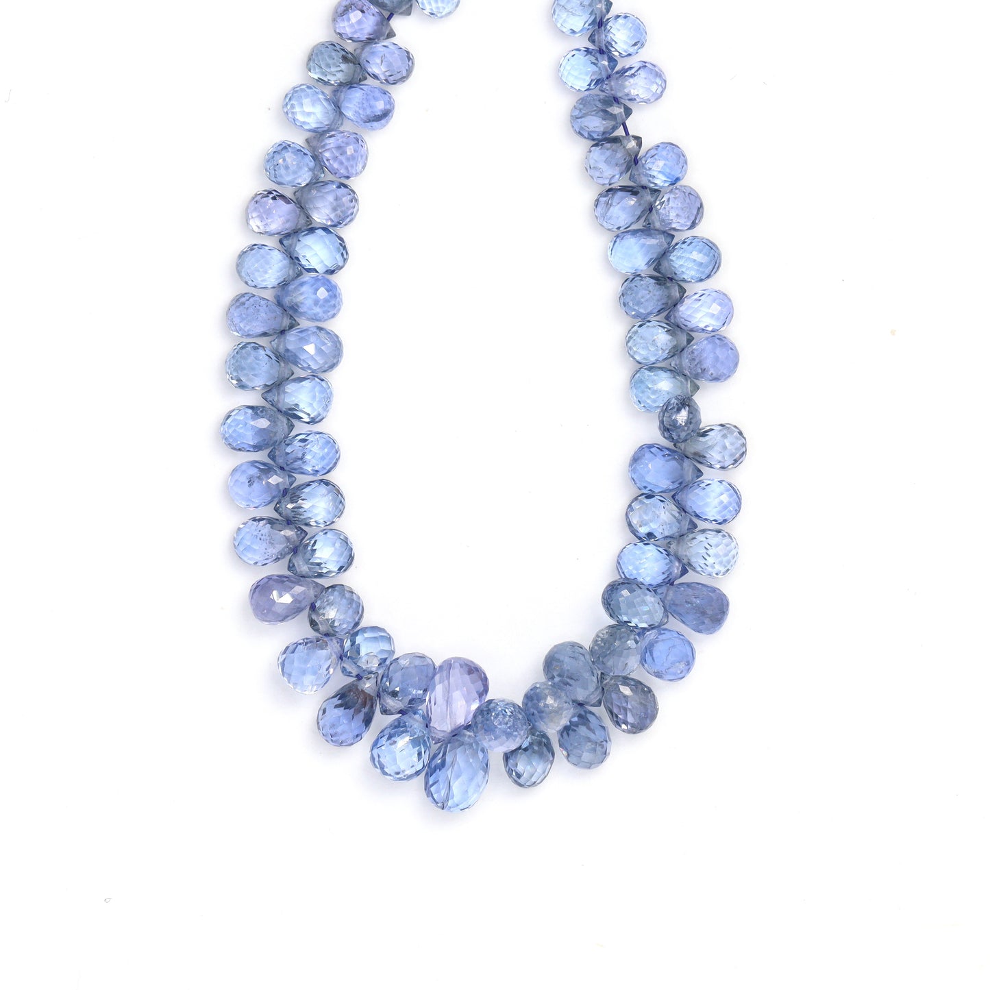 Cornflower Blue Sapphire 5x3mm Faceted Teardrop Briolettes