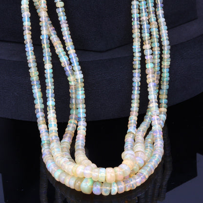 Ethiopian Opal 3mm Smooth Rondelles