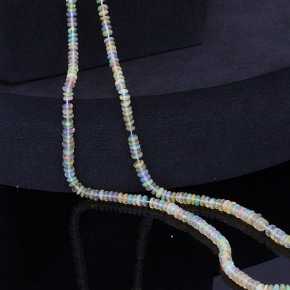 Yellow Ethiopian Opal 2.5mm Smooth Rondelles