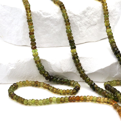 Petro Tourmaline 3.5mm Faceted Rondelles