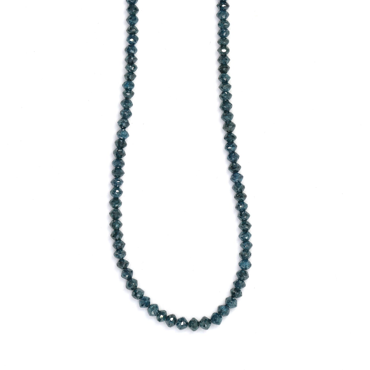 Blue Diamond 2mm Faceted Rondelles