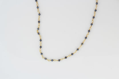 Coated Black Spinel 2mm Faceted Rounds