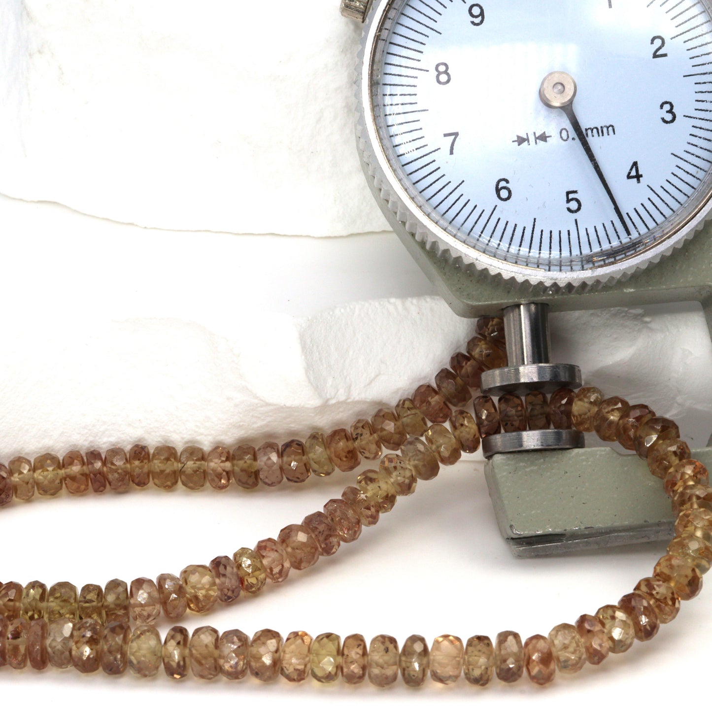 Color Change Garnet 4.5mm Faceted Rondelles Bead Strand