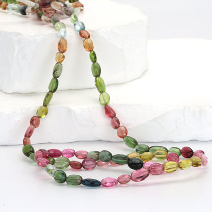 Watermelon Tourmaline 7x5mm Smooth Ovals