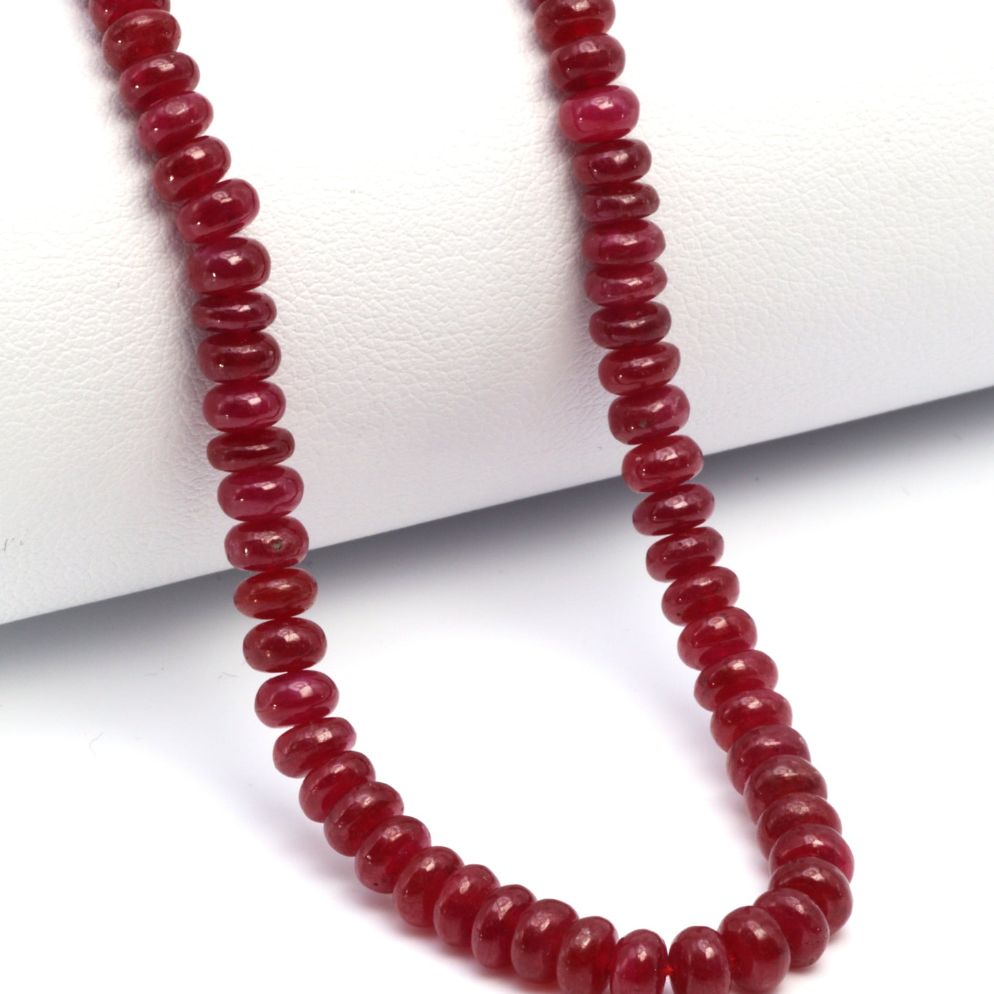 Red Ruby 4.5mm Smooth Rondelles