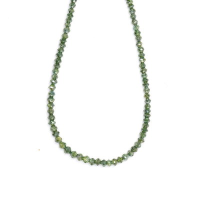 Green Diamond 1.7 Faceted Rondelles