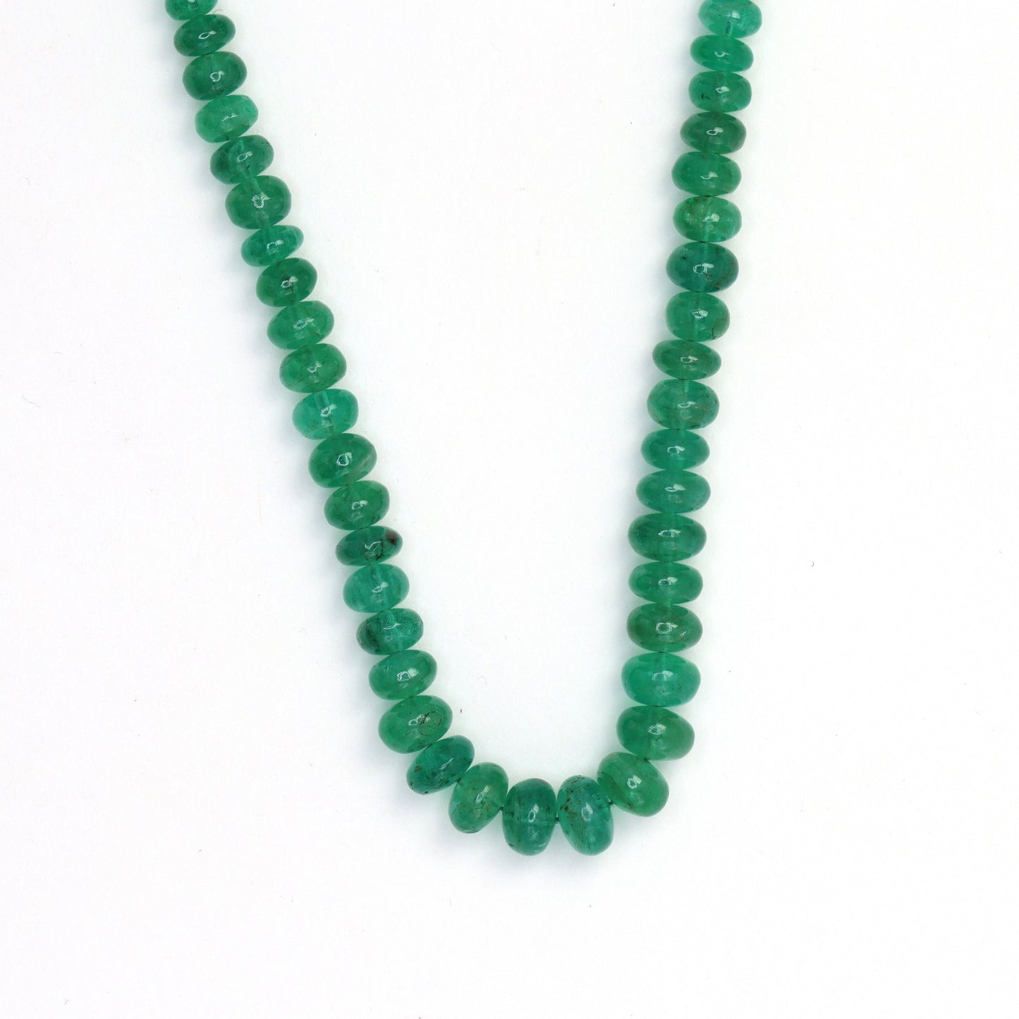 Green Emerald 4mm Smooth Rondelles