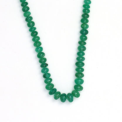 Green Emerald 4mm Smooth Rondelles